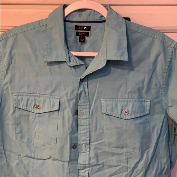 Apt 9 Slim Fit Button Up - Picture 3 of 3